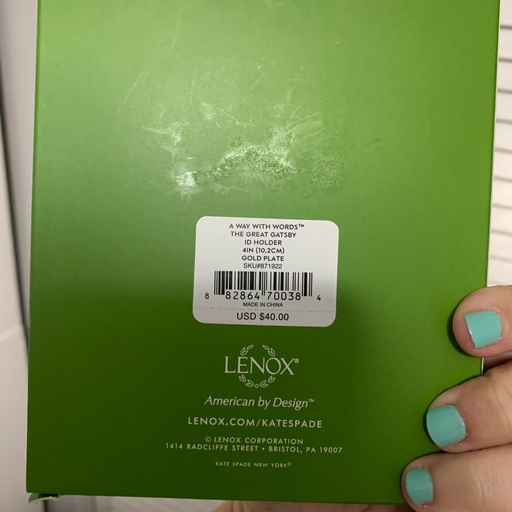 Kate Spade A Way With Words Great Gatsby ID Holder - Picture 6 of 6